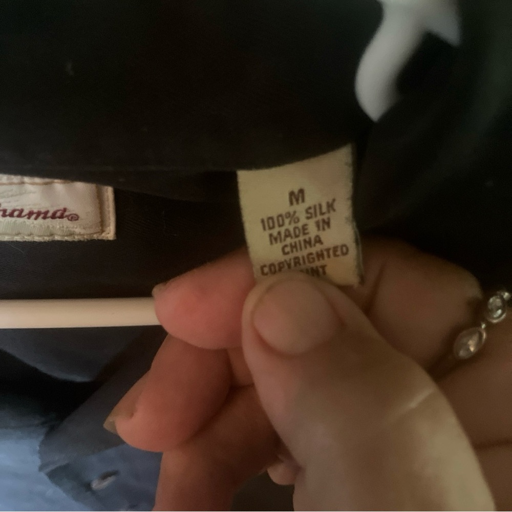 Tommy Bahama Black Silk Dress Shirt